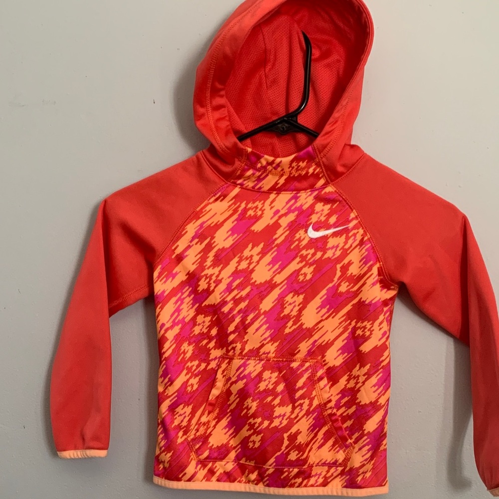 Nike Kids Swim Rashguard - Red and Pink
